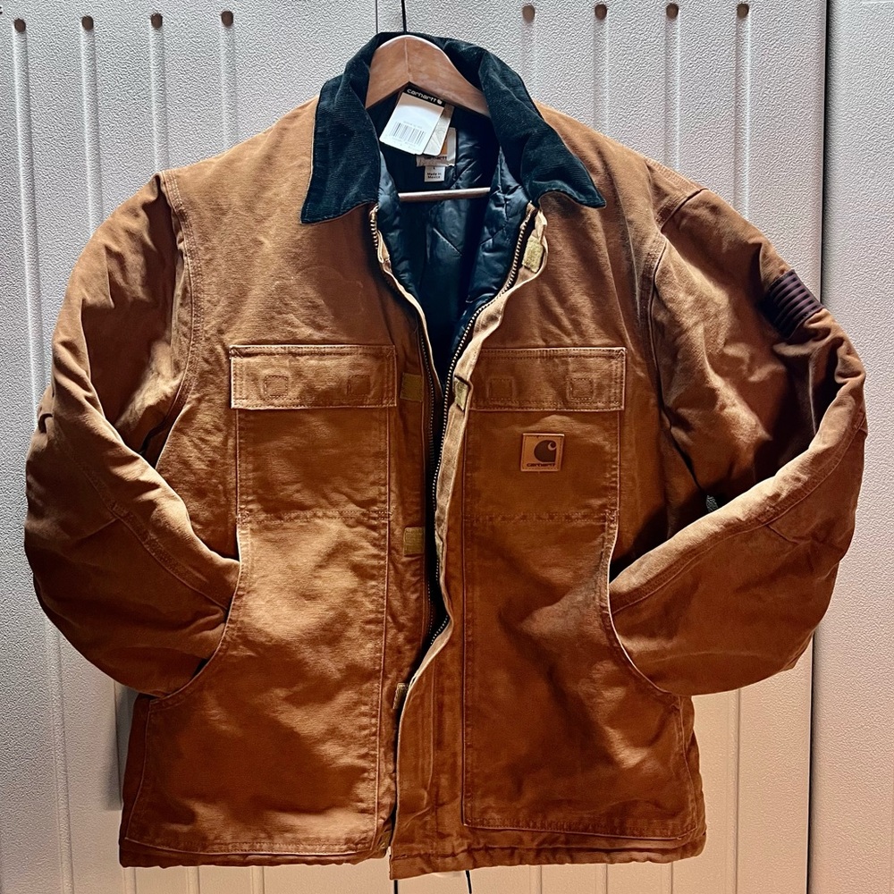 Carhartt Men's Full Swing Relaxed Fit Washed Duck Insulated Traditional Coat